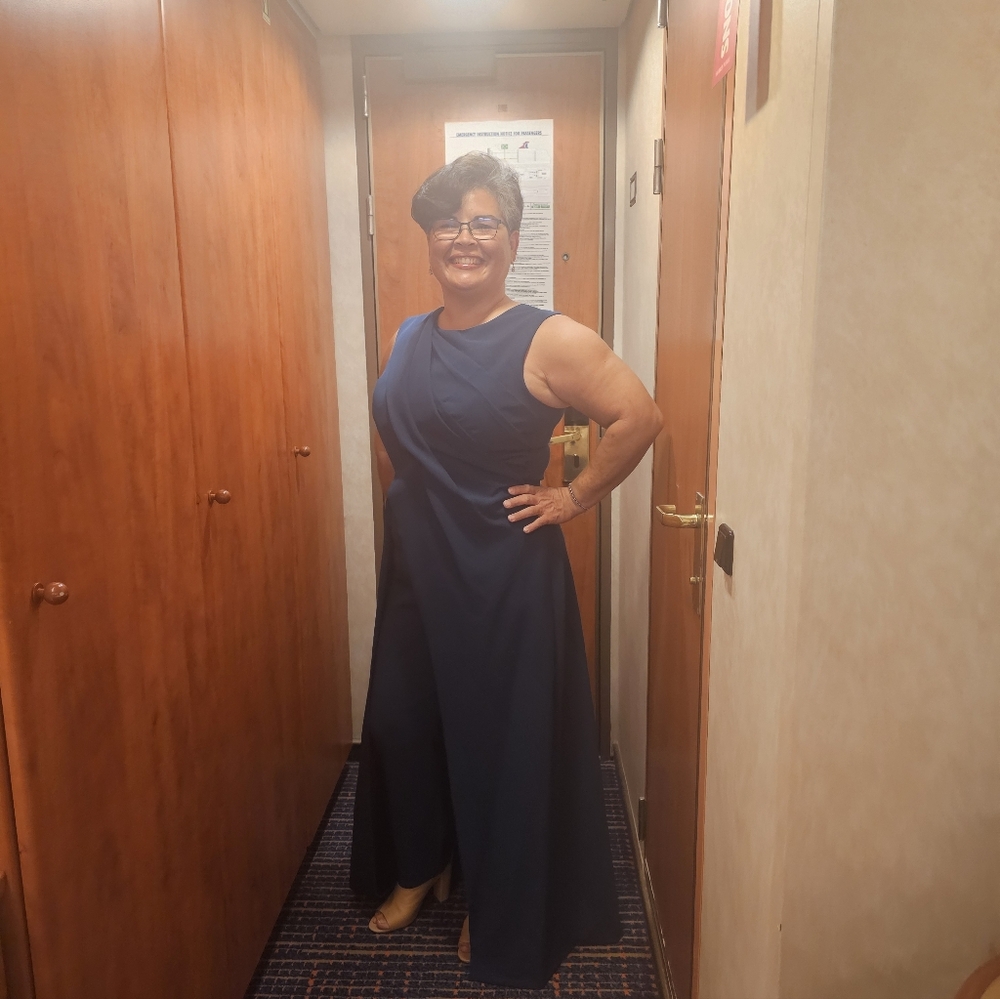 Kay Unger‎ Navy Dress